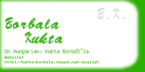 borbala kukta business card
